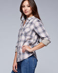 SINGLE POCKET PLAID SHIRT
