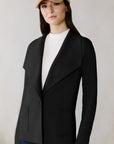 IONI KNIT CARDI WITH OVERSIZE LAPEL