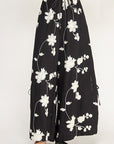 EMBROIDERED FLORAL SIDE TIE PANTS