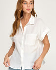 COTTON GAUZE SHORT SLEEVE SHIRT