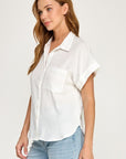 COTTON GAUZE SHORT SLEEVE SHIRT