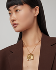 LARGE SUNDRA PENDANT NECKLACE