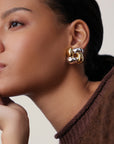 WOVEN SQUARE EARRINGS