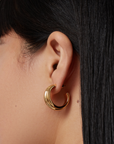 LARGE LENNON HOOPS