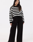 JESSIE FLECKED STRIPE SWEATER
