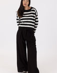 JESSIE FLECKED STRIPE SWEATER