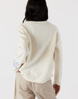 JODY LIGHTWEIGHT SWEATER WITH FLOWER PRINT