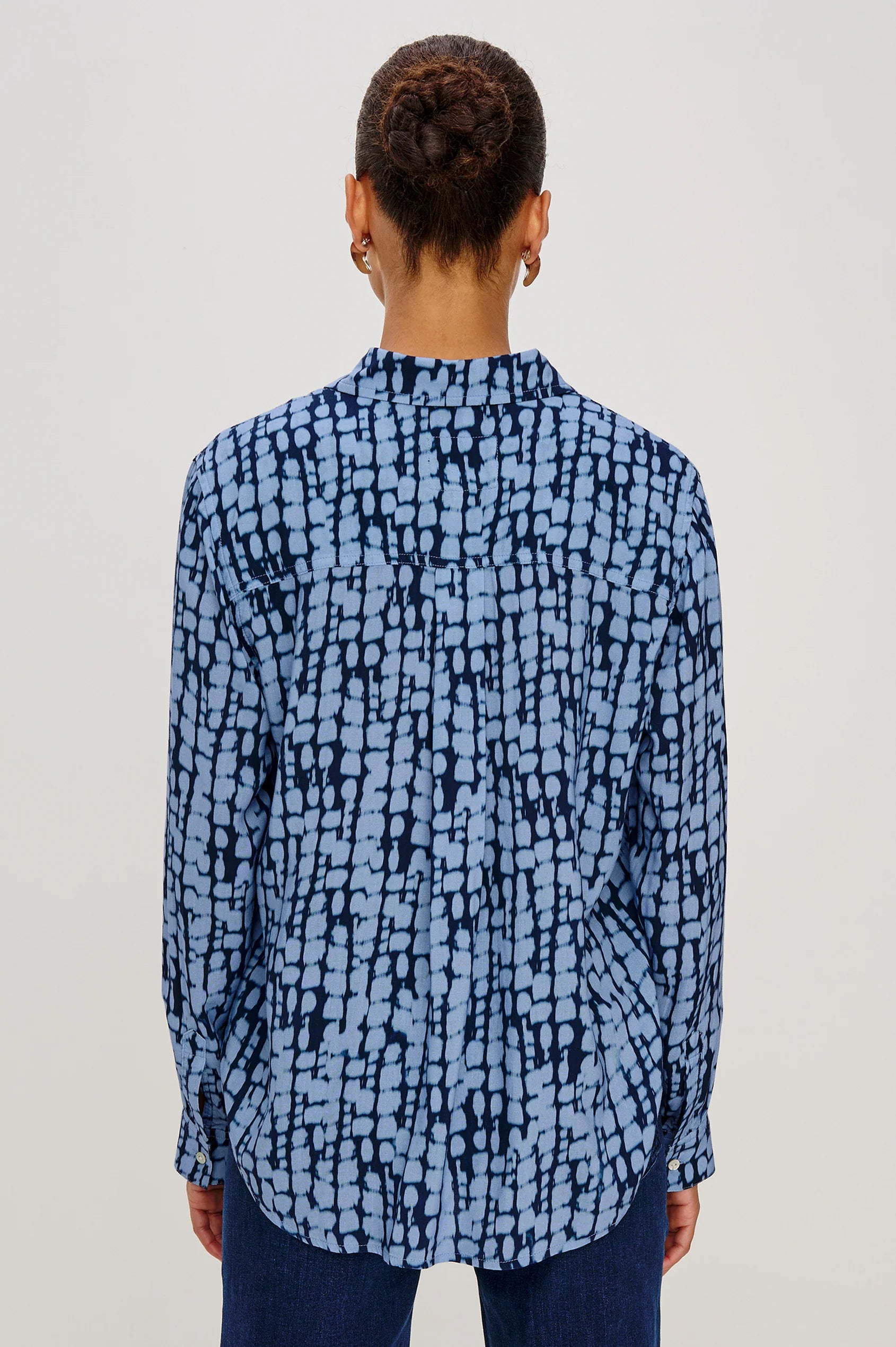JOSEPHINE SHIBORI LONG SLEEVE SHIRT
