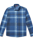LARGE PLAID LONG SLEEVE KNIT SHIRT