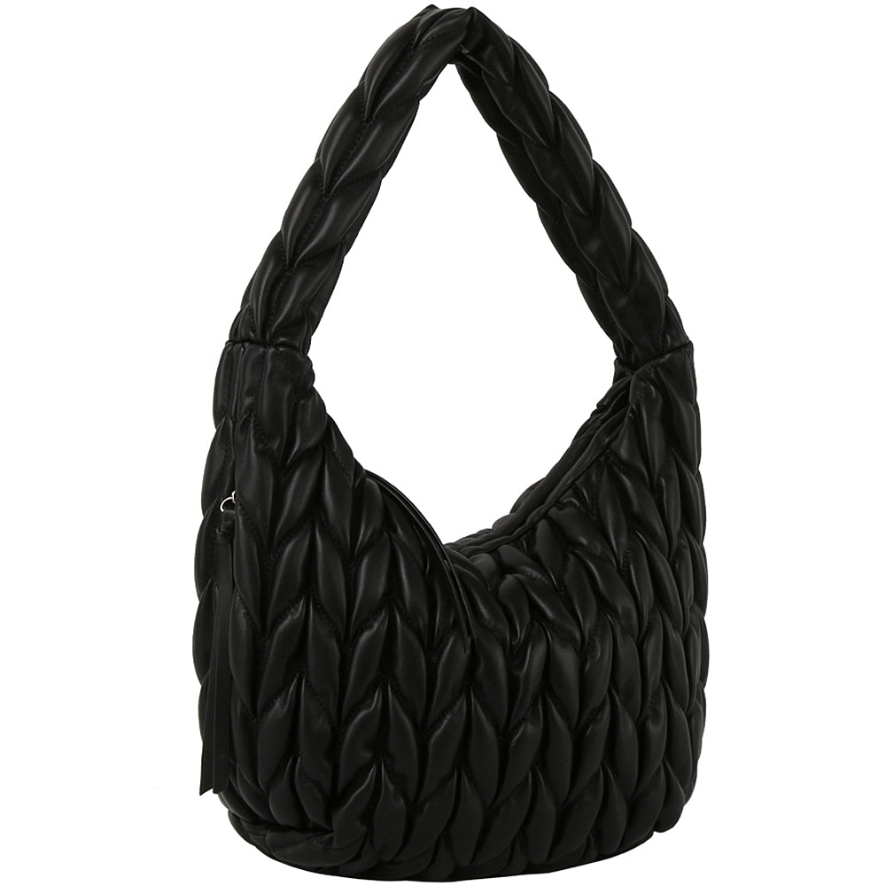 CHEVRON PUFF SHOULDER BAG