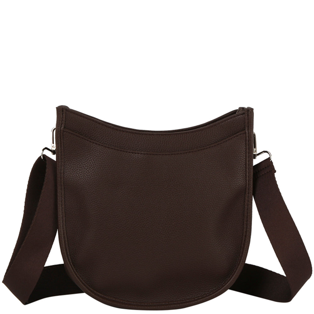 CURVED TOP CROSSBODY BAG