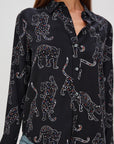 KATE JAGUARS SILK LONG SLEEVE SHIRT