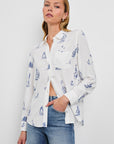 KATHRYN SAILBOATS LONG SLEEVE SHIRT