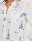 KATHRYN SAILBOATS LONG SLEEVE SHIRT