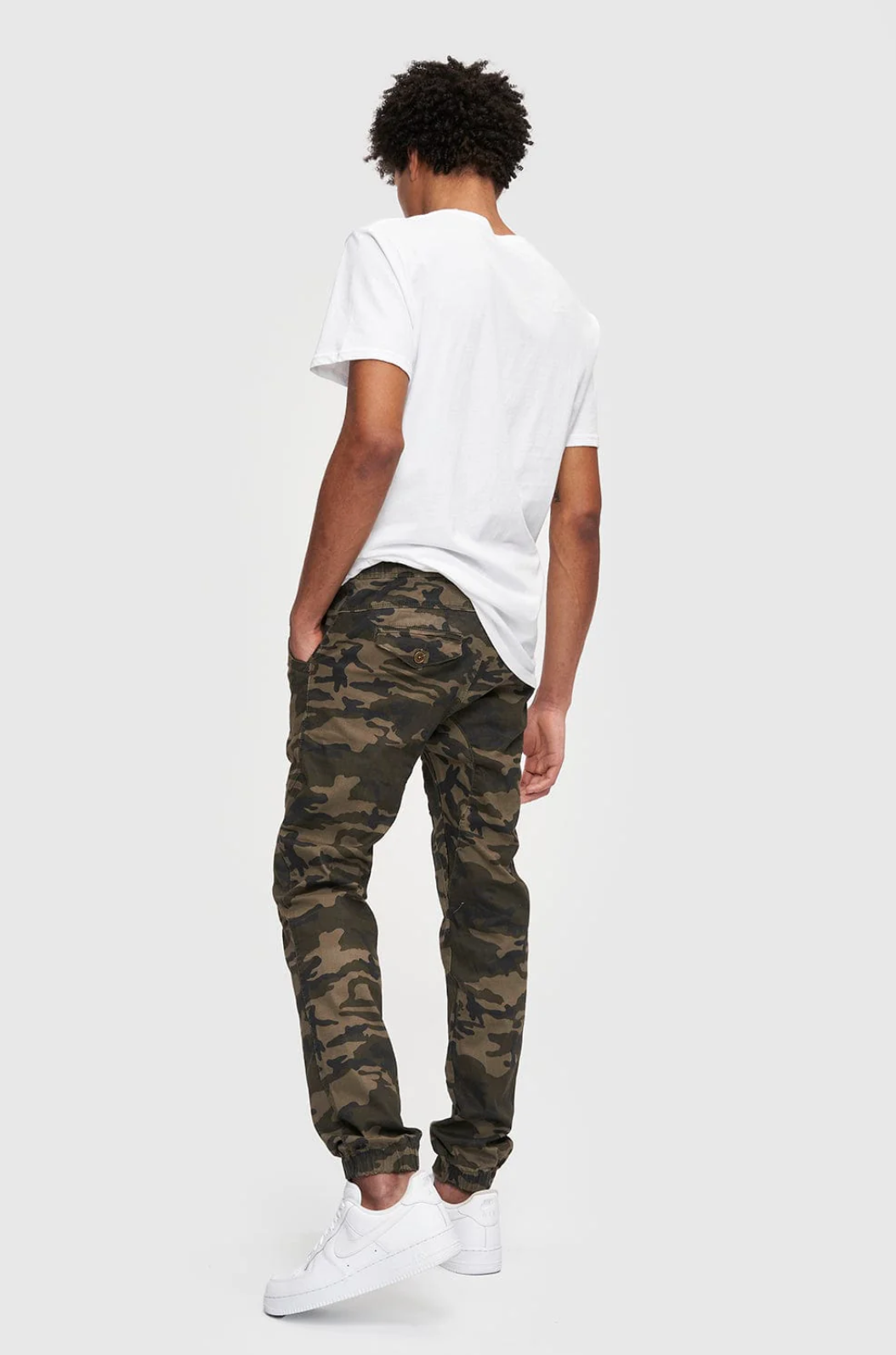 Cuffed camo pants on sale