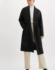 THARA SHAWL COLLAR DOUBLE FACE WOOL COAT