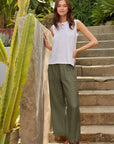 LOLA WOVEN LINEN PANT