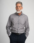 LEAVES PRINT TWILL SHIRT
