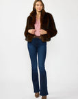 FAUX FUR CROP JACKET