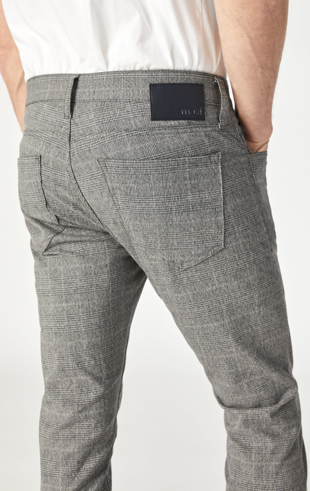 JAKE LIGHT GREY PLAID PANT