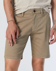 JACOB CROP GREIGE TWILL SHORTS