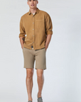 JACOB CROP GREIGE TWILL SHORTS