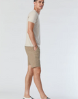 JACOB CROP GREIGE TWILL SHORTS