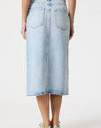 SAVINA BLEACHED DENIM SKIRT