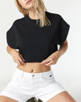 PIXIE WHITE FEATHER BLUE SHORTS