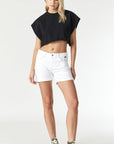 PIXIE WHITE FEATHER BLUE SHORTS