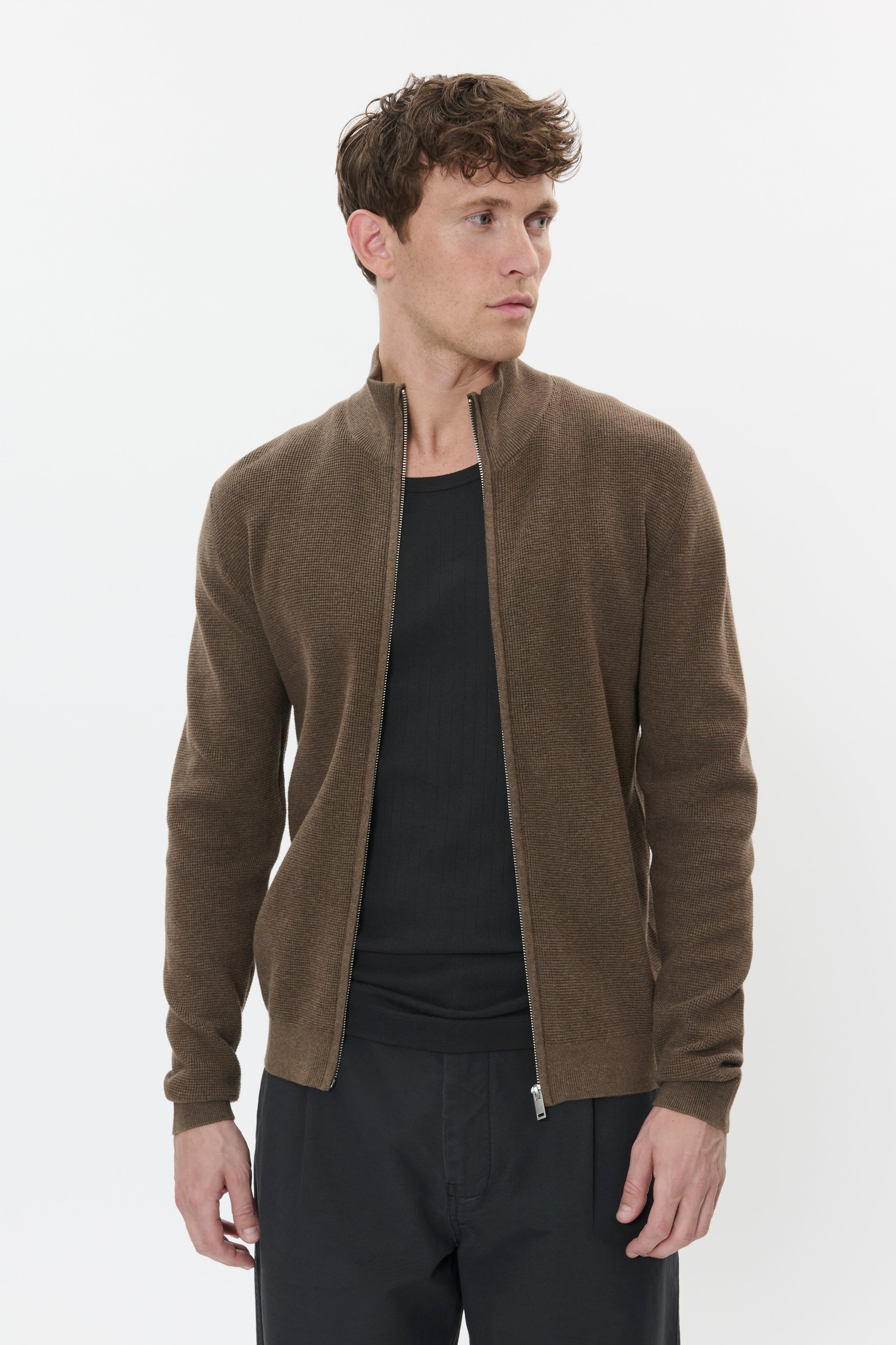 MALAGOON ZIP CARDIGAN
