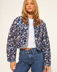 MARION QUILTED FLORAL REVERSIBLE JACKET