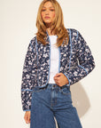 MARION QUILTED FLORAL REVERSIBLE JACKET