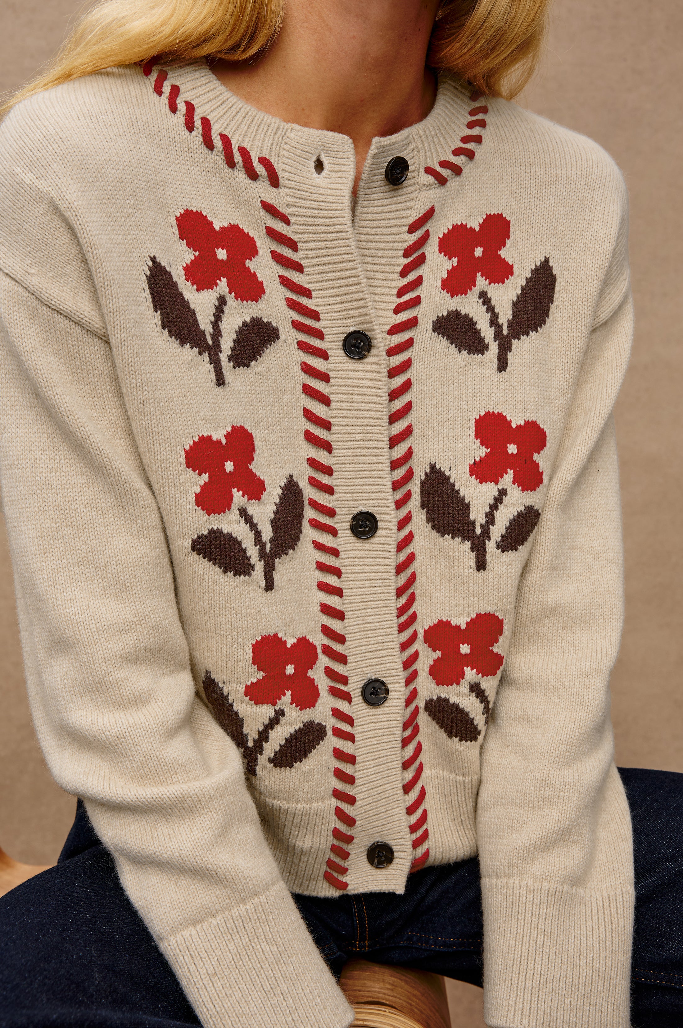 MAVIE FLORAL CARDI