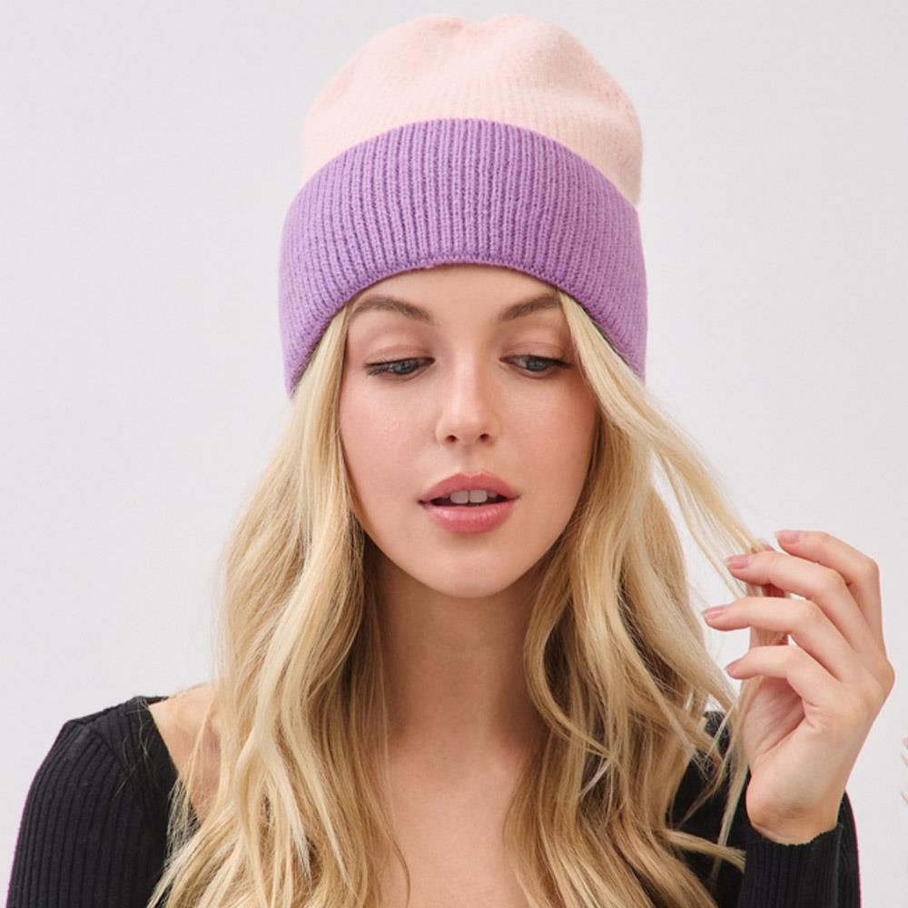COLOUR BLOCK TOQUE