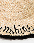 CONTRAST TRIM SUNSHINE STRAW HAT