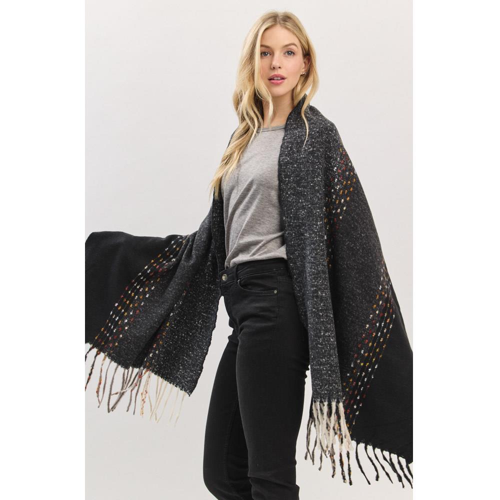TUFTED LINES SCARF