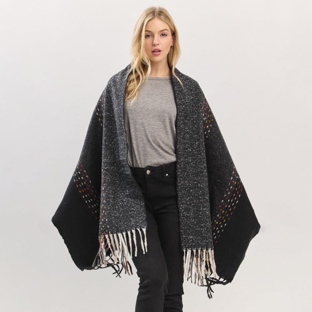 TUFTED LINES SCARF