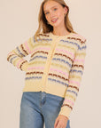 GEO KNIT CARDIGAN