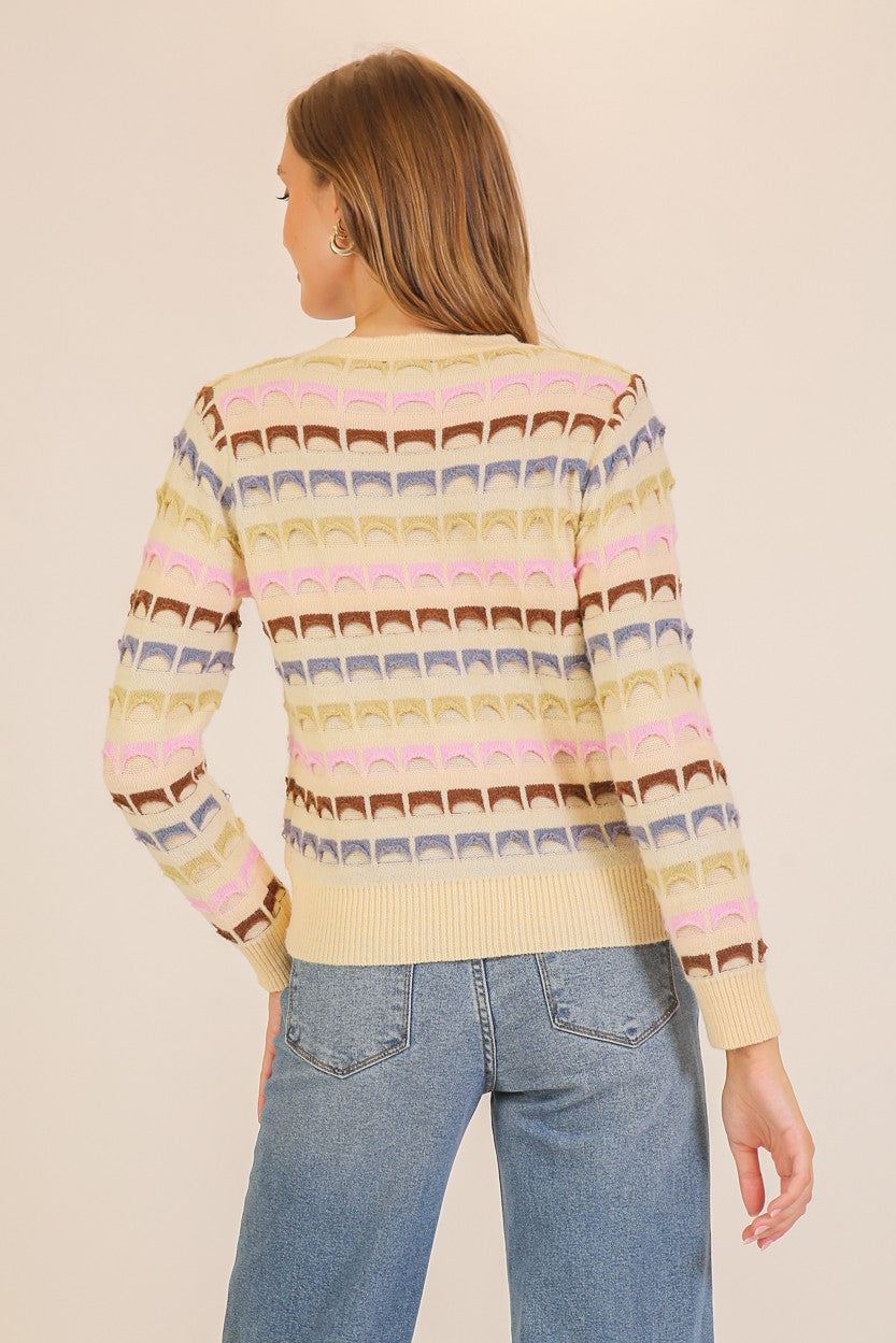 GEO KNIT CARDIGAN