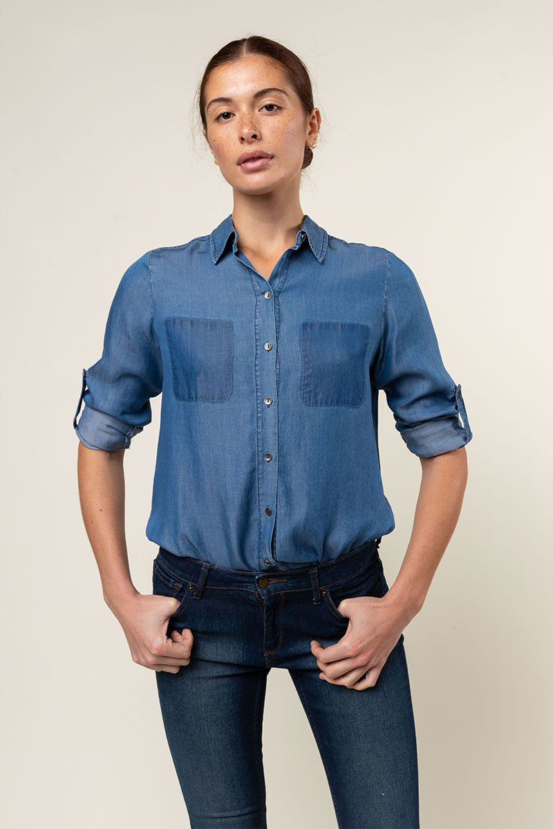 TENCEL LONG SLEEVE SHIRT