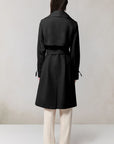 OLIVIA CASCADE COLLAR TRENCH COAT