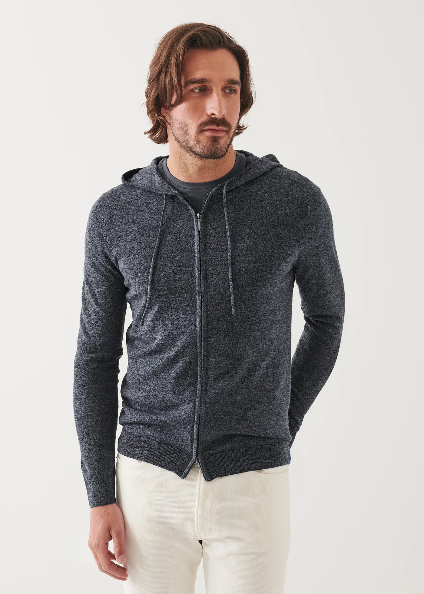 14GG XFINE MERINO ZIP UP HOODIE