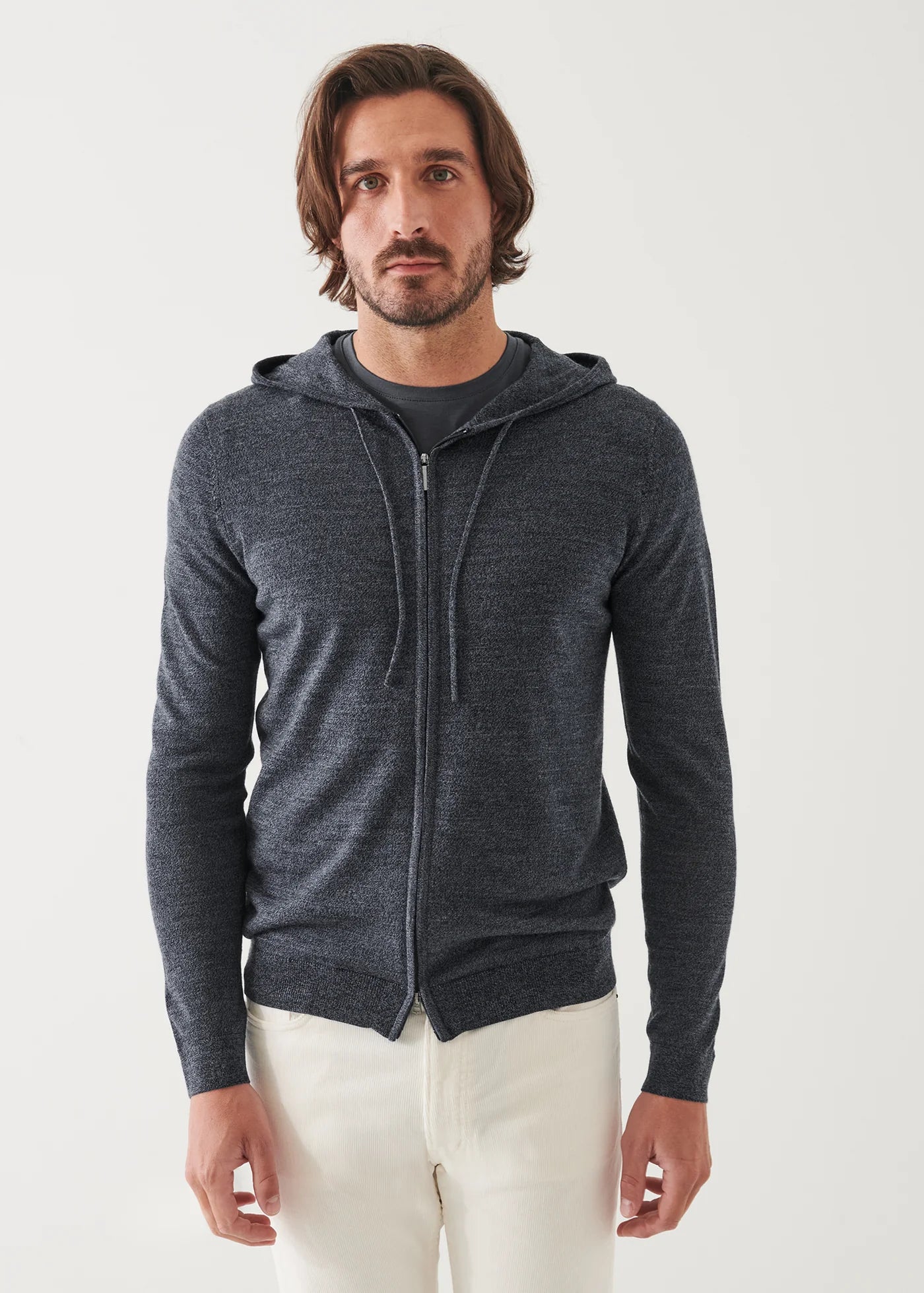14GG XFINE MERINO ZIP UP HOODIE