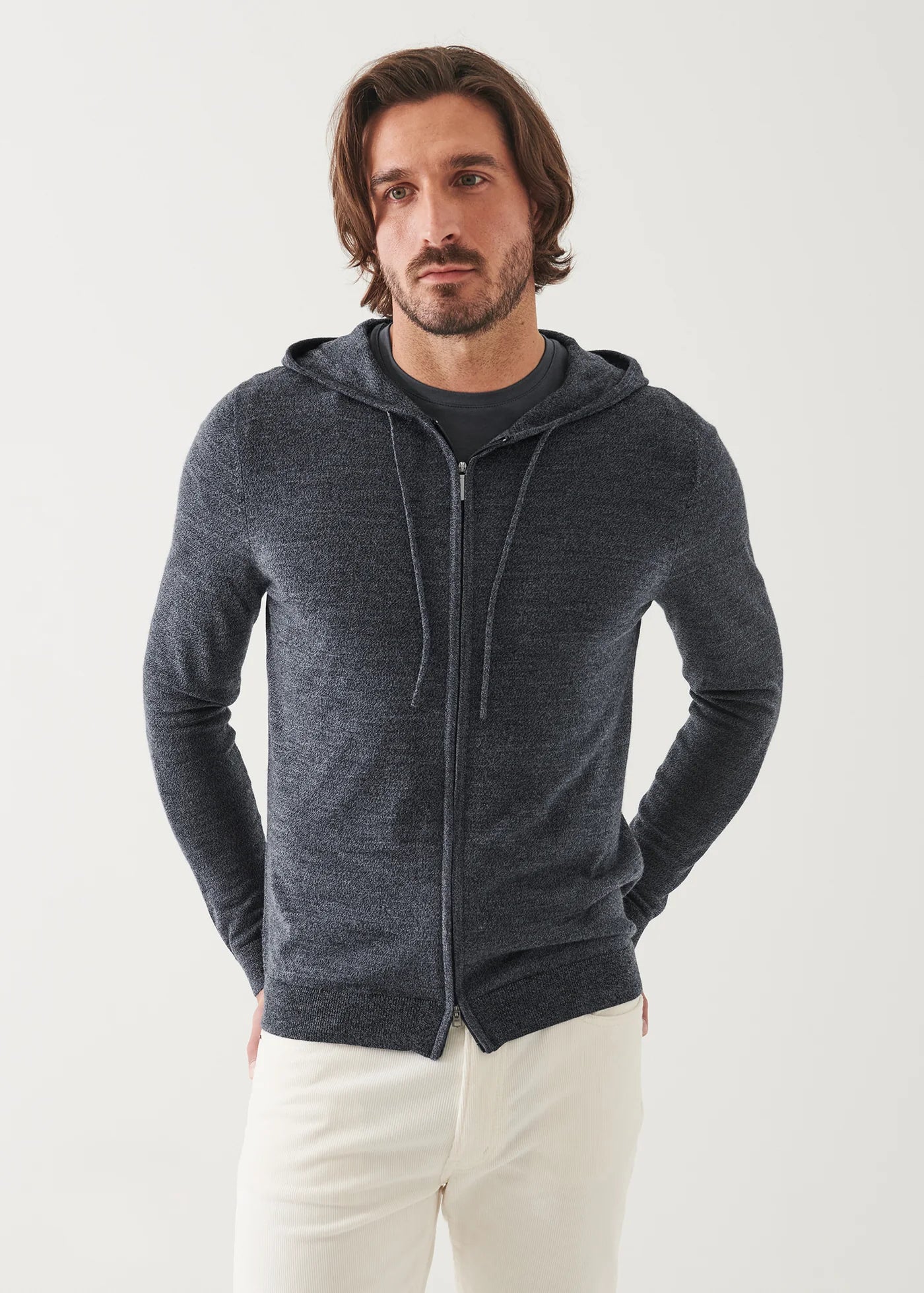 14GG XFINE MERINO ZIP UP HOODIE