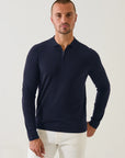 14GG XFINE MERINO 1/4 ZIP POLO