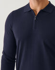 14GG XFINE MERINO 1/4 ZIP POLO
