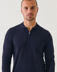 14GG XFINE MERINO 1/4 ZIP POLO