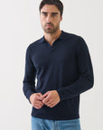 14GG XFINE MERINO OPEN COLLAR POLO