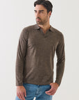 14GG XFINE MERINO OPEN COLLAR POLO